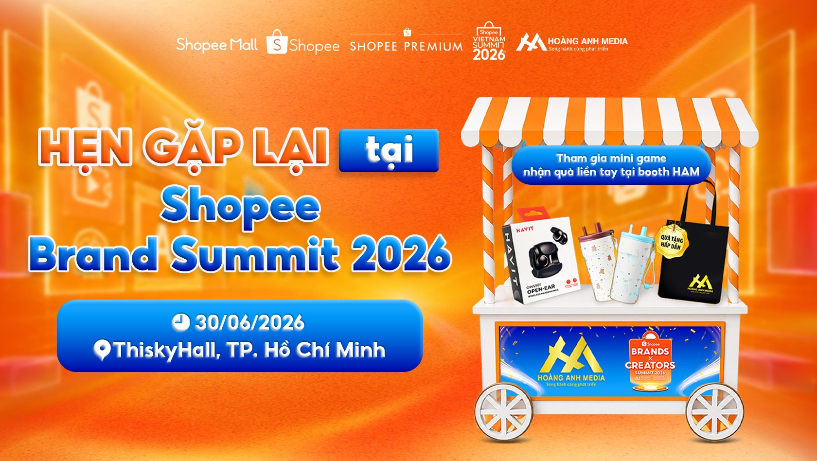 Hoàng Anh Media đơn vị đồng hành cùng Shopee Summit 2026